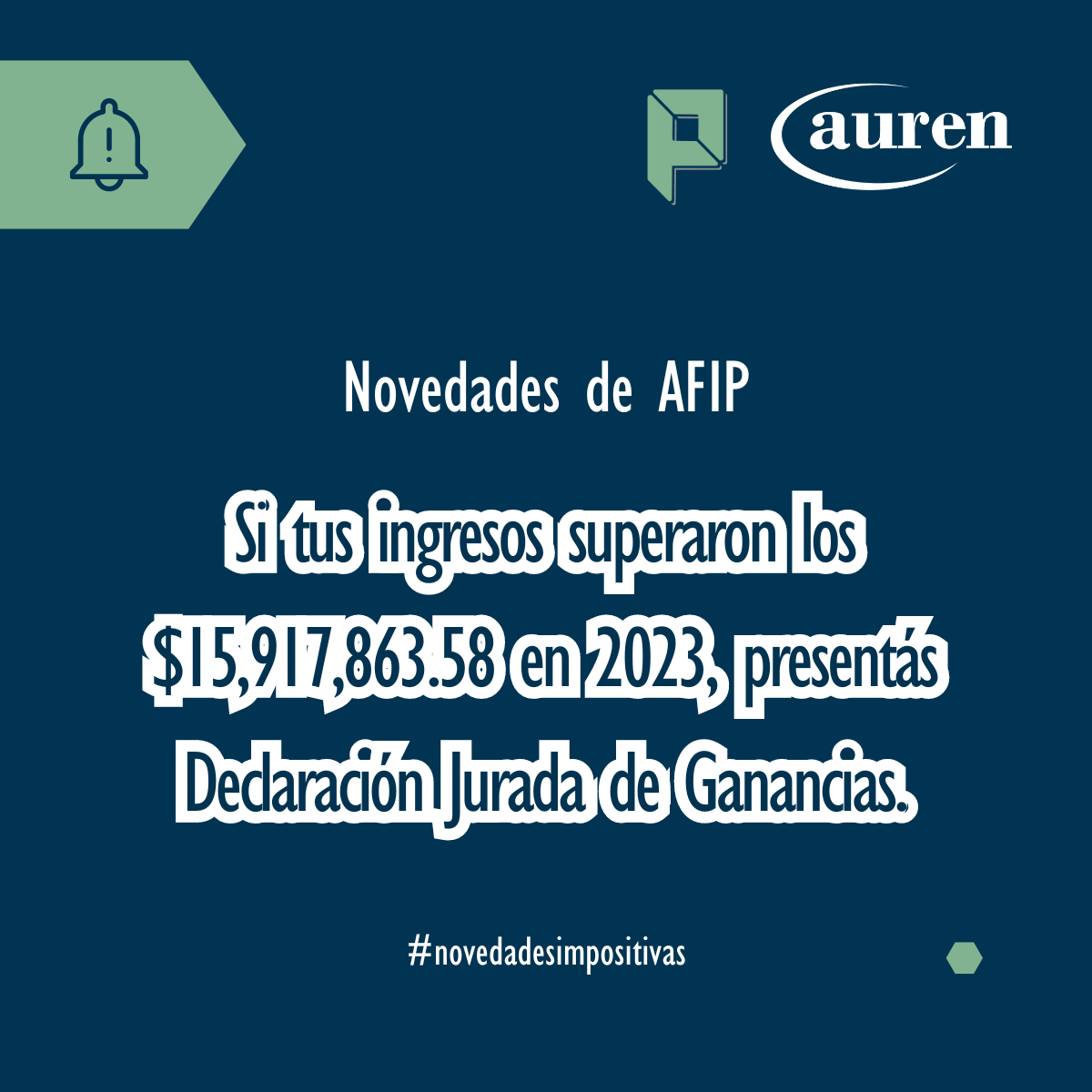 AFIP establece nuevo piso para declaración de ganancias 2023